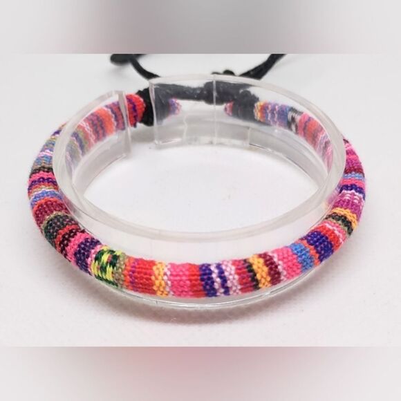 Men's bracelet striped punk new e71 - Picture 1 of 1